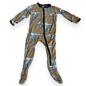 KicKee Pants Dinosaur Zipper Sleeper 6-9m